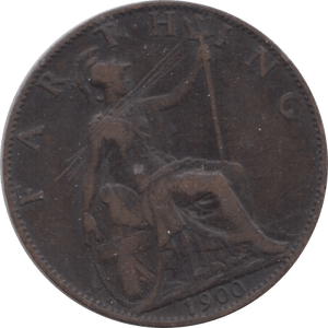 1900 FARTHING ( FAIR ) - Farthing - Cambridgeshire Coins