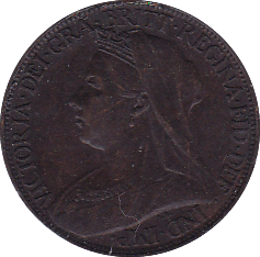 1900 FARTHING ( UNC ) C - Farthing - Cambridgeshire Coins