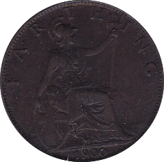 1900 FARTHING ( UNC ) C - Farthing - Cambridgeshire Coins