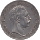 1900 GERMAN PRUSSIA SILVER 2 MARK - SILVER WORLD COINS - Cambridgeshire Coins