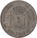1900 SILVER 2 PESETAS SPAIN - SILVER WORLD COINS - Cambridgeshire Coins