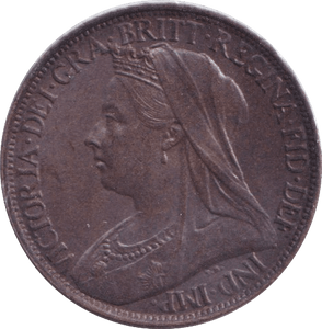 1901 FARTHING ( UNC ) - Farthing - Cambridgeshire Coins