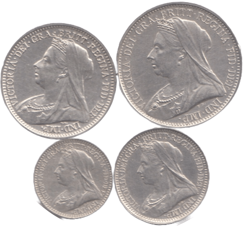 1901 MAUNDY SET VICTORIA Maundy Set Cambridgeshire Coins ...