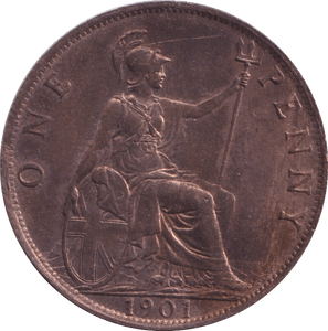 1901 PENNY ( UNC ) - Penny - Cambridgeshire Coins