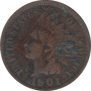 1901 USA ONE CENT - WORLD COINS - Cambridgeshire Coins