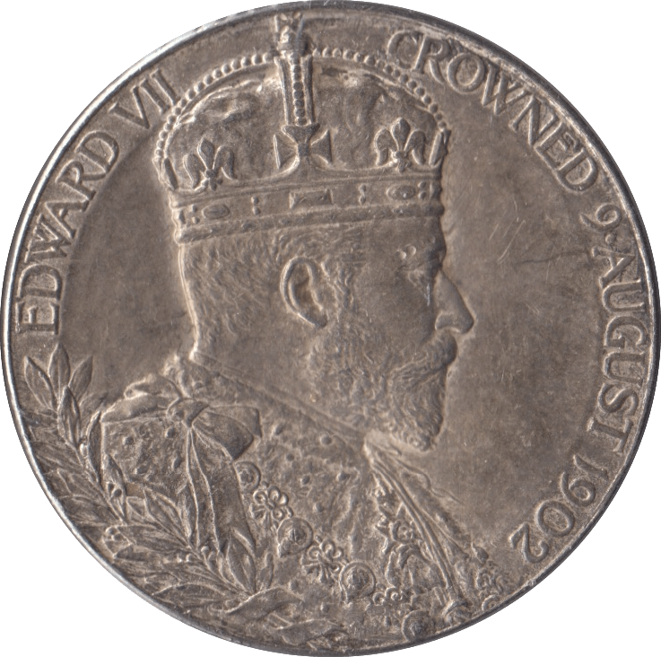 1902 CORONATION KING EDWARD VII QUEEN ALEXANDRA SILVER MEDALLION - MEDALS & MEDALLIONS - Cambridgeshire Coins