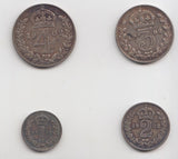 1902 MAUNDY SET EDWARD VII - Maundy Set - Cambridgeshire Coins