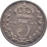 1902 MAUNDY THREEPENCE ( PROOF ) - Maundy Coins - Cambridgeshire Coins