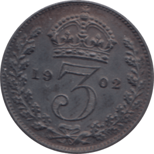 1902 MAUNDY THREEPENCE ( UNC ) - Maundy Coins - Cambridgeshire Coins