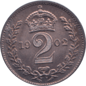 1902 MAUNDY TWOPENCE ( UNC ) - Maundy Coins - Cambridgeshire Coins