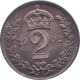 1902 MAUNDY TWOPENCE ( UNC ) - Maundy Coins - Cambridgeshire Coins