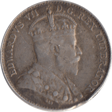 1902 SILVER FIVE CENTS CANADA - WORLD COINS - Cambridgeshire Coins