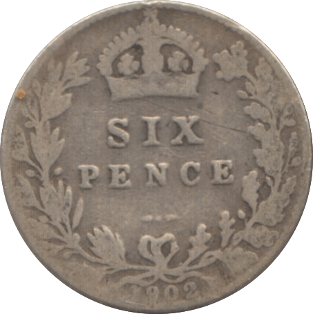 1902 SIXPENCE ( FAIR ) 1 - Sixpence - Cambridgeshire Coins