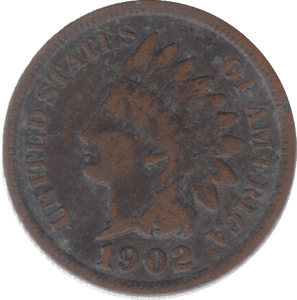 1902 USA ONE CENT - WORLD COINS - Cambridgeshire Coins