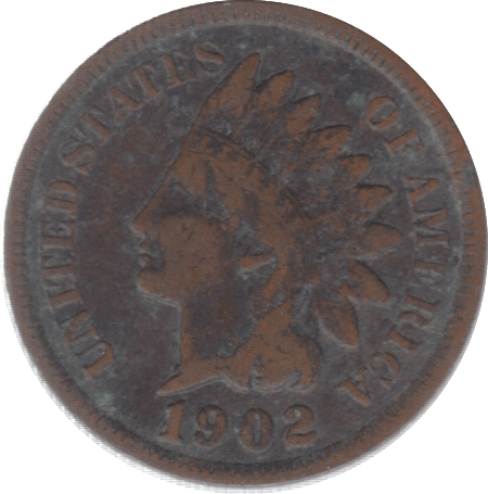 1902 USA ONE CENT - WORLD COINS - Cambridgeshire Coins