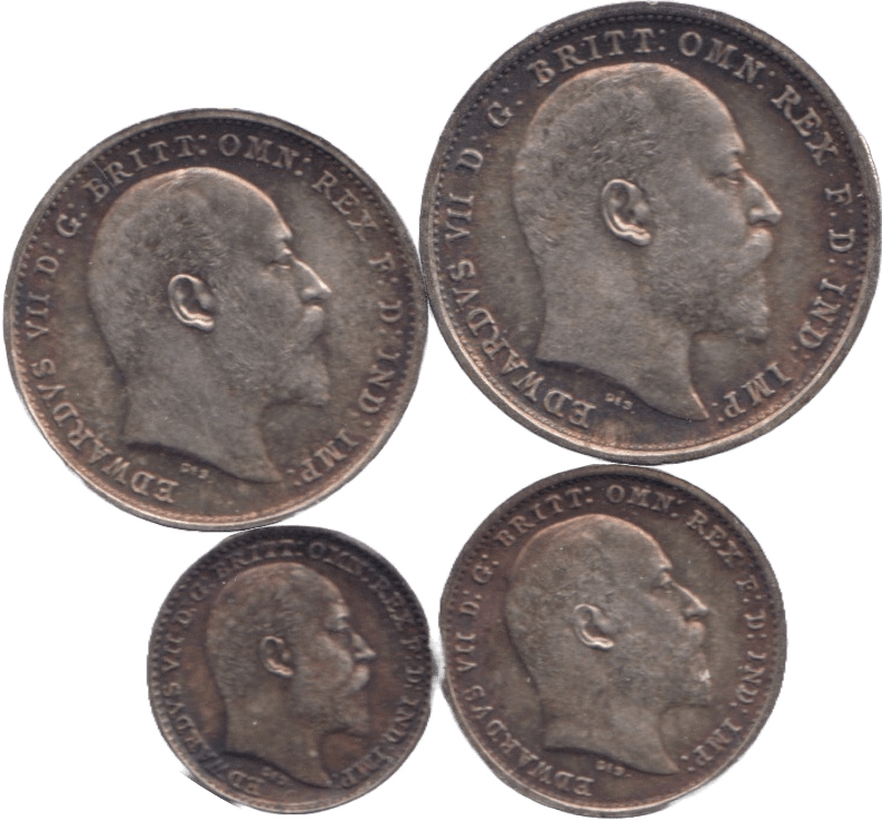 1903 MAUNDY SET EDWARD VII Maundy Set Cambridgeshire Coins ...