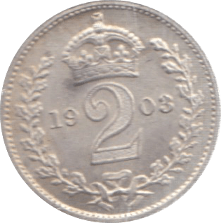 1903 MAUNDY TWOPENCE ( UNC ) - Maundy Coins - Cambridgeshire Coins