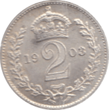 1903 MAUNDY TWOPENCE ( UNC ) - Maundy Coins - Cambridgeshire Coins