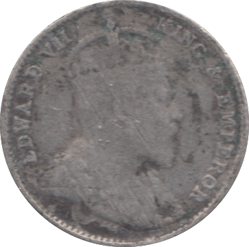 1903 SILVER 10 CENTS CEYLON - SILVER WORLD COINS - Cambridgeshire Coins