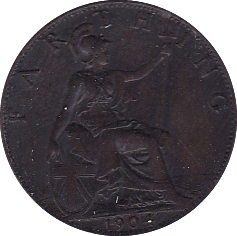 1904 FARTHING ( AUNC ) - Farthing - Cambridgeshire Coins