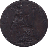 1904 FARTHING ( AUNC ) - Farthing - Cambridgeshire Coins