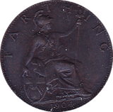 1904 FARTHING ( UNC ) - Farthing - Cambridgeshire Coins