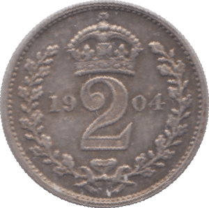 1904 MAUNDY TWOPENCE ( EF ) 2 - Maundy Coins - Cambridgeshire Coins