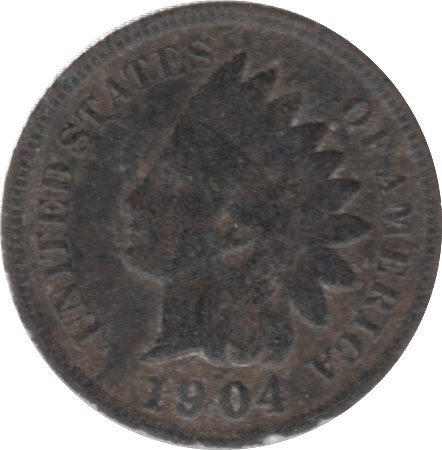 1904 USA ONE CENT - WORLD COINS - Cambridgeshire Coins