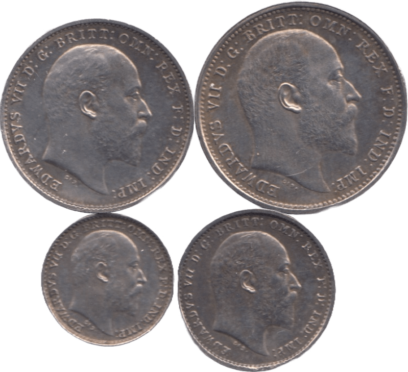 1905 MAUNDY SET EDWARD VII - Maundy Set - Cambridgeshire Coins