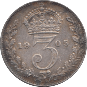 1905 THREEPENCE ( EF ) - Threepence - Cambridgeshire Coins