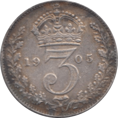 1905 THREEPENCE ( EF ) - Threepence - Cambridgeshire Coins