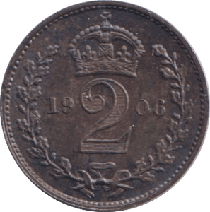 1906 TWOPENCE ( UNC ) - Maundy Coins - Cambridgeshire Coins