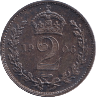 1906 TWOPENCE ( UNC ) - Maundy Coins - Cambridgeshire Coins