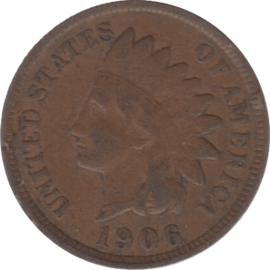 1906 USA ONE CENT - WORLD COINS - Cambridgeshire Coins