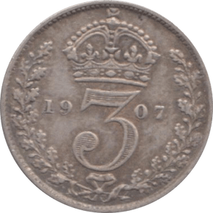 1907 THREEPENCE ( VF ) - Threepence - Cambridgeshire Coins