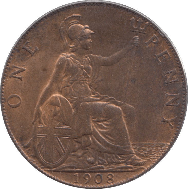 1908 PENNY ( UNC ) - Penny - Cambridgeshire Coins