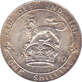 1910 SHILLING ( EF ) - Shilling - Cambridgeshire Coins