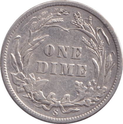 1910 SILVER ONE DIME USA - SILVER WORLD COINS - Cambridgeshire Coins