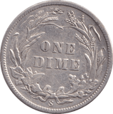 1910 SILVER ONE DIME USA - SILVER WORLD COINS - Cambridgeshire Coins