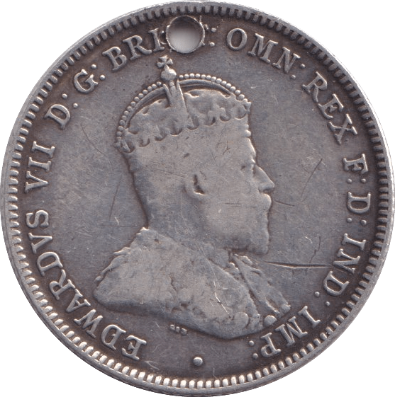 1910 SILVER ONE SHILLING AUSTRALIA - SILVER WORLD COINS - Cambridgeshire Coins