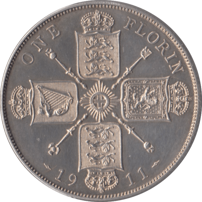 1911 FLORIN ( PROOF ) FLORIN Cambridgeshire Coins – Cambridgeshire Coins