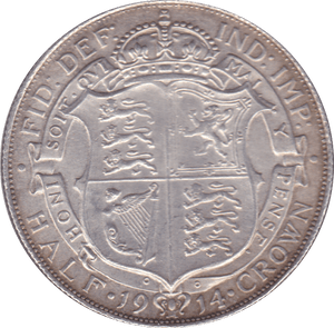 1914 HALFCROWN ( EF ) B - Halfcrown - Cambridgeshire Coins