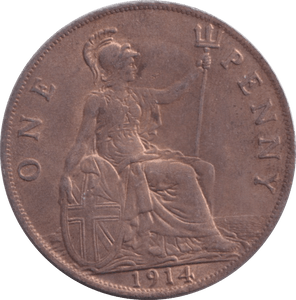 1914 PENNY ( AUNC ) - Penny - Cambridgeshire Coins