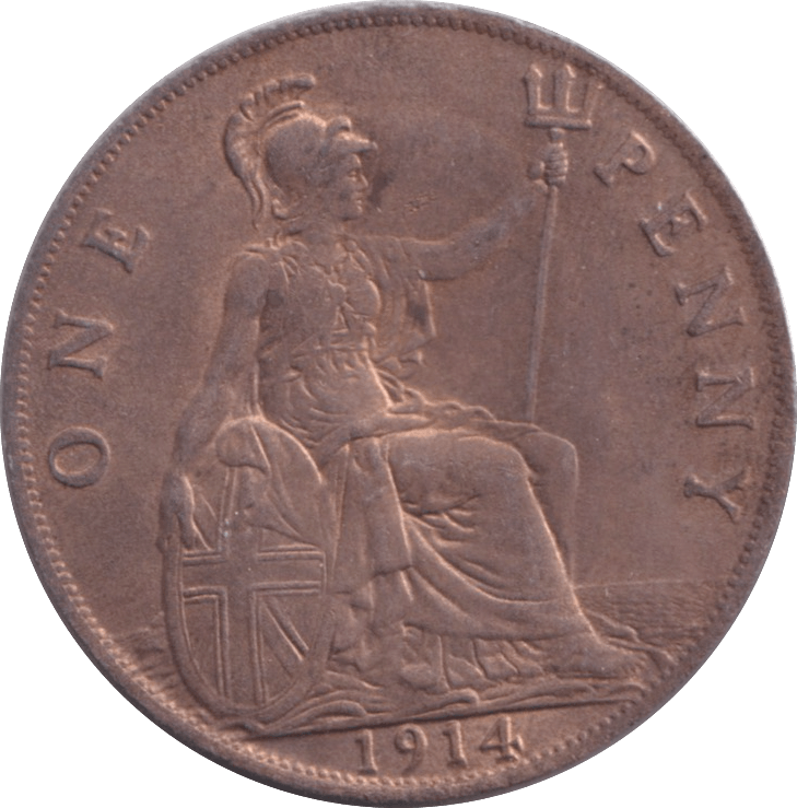 1914 PENNY ( AUNC ) - Penny - Cambridgeshire Coins