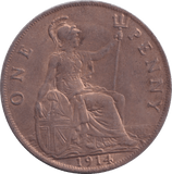 1914 PENNY ( AUNC ) - Penny - Cambridgeshire Coins