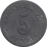 1917 GERMANY 5 PFENNIG - WORLD COINS - Cambridgeshire Coins