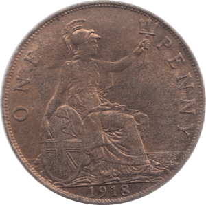 1918 PENNY ( EF ) 23 - Penny - Cambridgeshire Coins