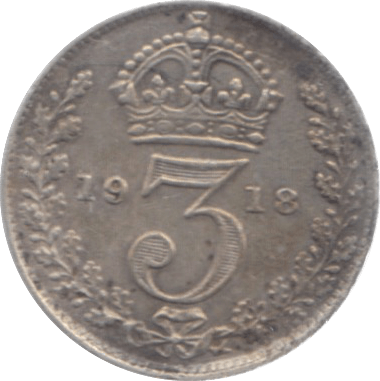 1918 THREEPENCE ( VF ) - Threepence - Cambridgeshire Coins