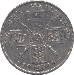 1919 FLORIN ( FINE ) 2 - Florin - Cambridgeshire Coins