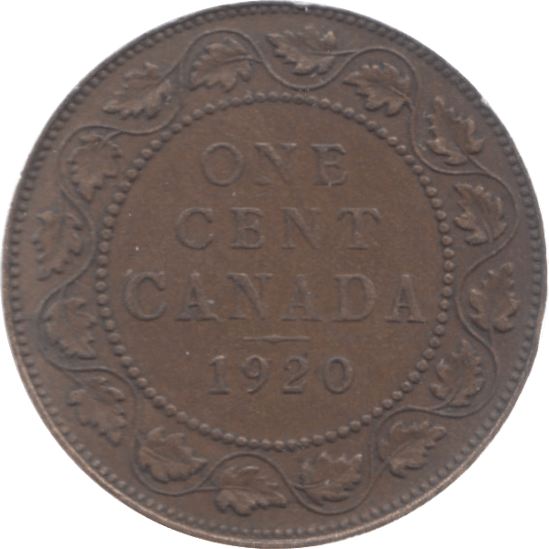 1920 CANDA ONE CENT - WORLD COINS - Cambridgeshire Coins